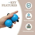 thumbnail image 4 of Uxcell Rhythm African Shaker Kashaka Shaker Ball Kashaka Hand Percussion Instruments with Black Rope, Fit for Party Blue, 4 of 7