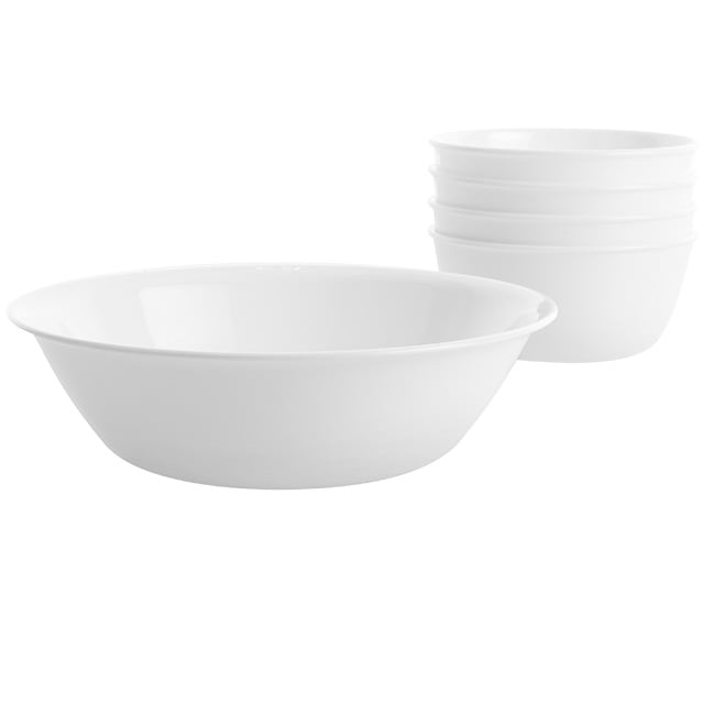 Corelle® Classic Winter Frost White, Snack Bowl Set, 5 Piece Walmart