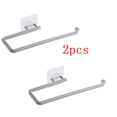 thumbnail image 3 of Kitchen Paper Roll Holder Wall Mount Self-adhesive Rag Mount Durable Rack Punch-free 180 Degree Movable Hanging Shelf Accessories Grey, 3 of 8
