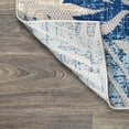 thumbnail image 5 of JONATHAN Y AMALFI COAST 6' Square Area Rug, Tropics Palm Leaves - Gray/Blue, AMC100A-6SQ, 5 of 10