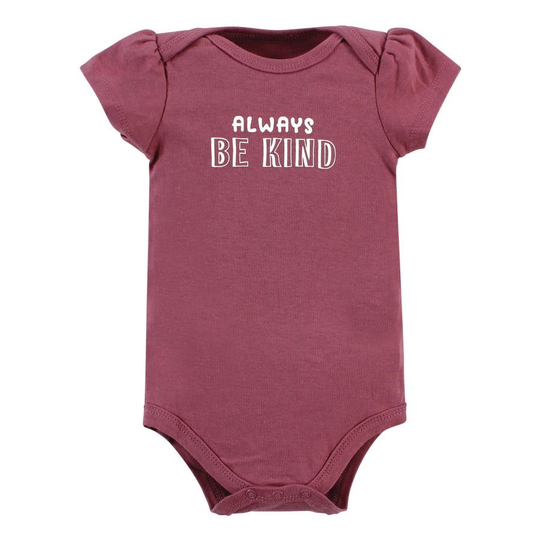 Hudson Baby Short Sleeve Bodysuits, 5-Pack, Newborn- 24 Months