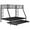 Black, variant on PORKISS Metal Twin Over Full Bunk Beds with Trundle Bed, Bunk Beds for Kids Teens Adults with Ladders, No Box Spring Needed, Silver