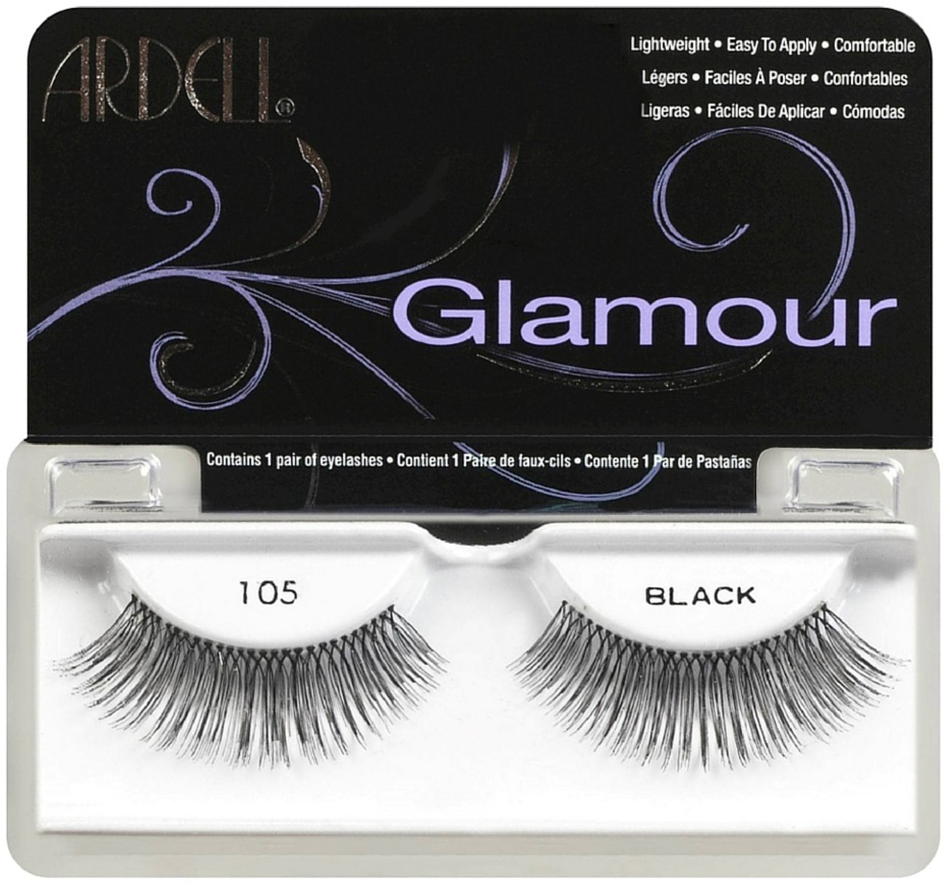 Ardell Fashion Lashes, Black [109] 1 pair (Pack of 4) - Walmart.com
