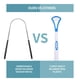 thumbnail image 5 of Guardurnaity Rascador de lengua para adultos, elimina el mal aliento, herramienta de desinfección reutilizable de acero inoxidable, cepillo más cuidado de los oídos tipo 2, 5 of 6