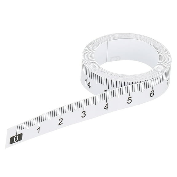 Uxcell Adhesive Ruler, 100cm Backed Tape Measure Sticker Waterproof for Workbench Sewing Table,White
