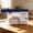 Blue, variant on Clear Handbag B5 Size, QQZ Thickened PVC Zipper File Bag for School, Quick View Transparent Storage Pouch with Handle for Office Travel, Blue