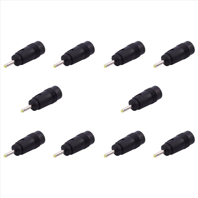 10piezas 2.5mm X 0.7mm Macho Clavija A 5.5mm X 2.1mm Hembra Jack Adaptador de Potencia DC