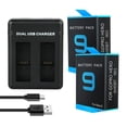 thumbnail image 1 of For GoPro Hero 9 Black 1800mAh Li-ion ABT-901 Batteria Camera Accessories For Go Pro Hero 9 Battery Charger, 1 of 9