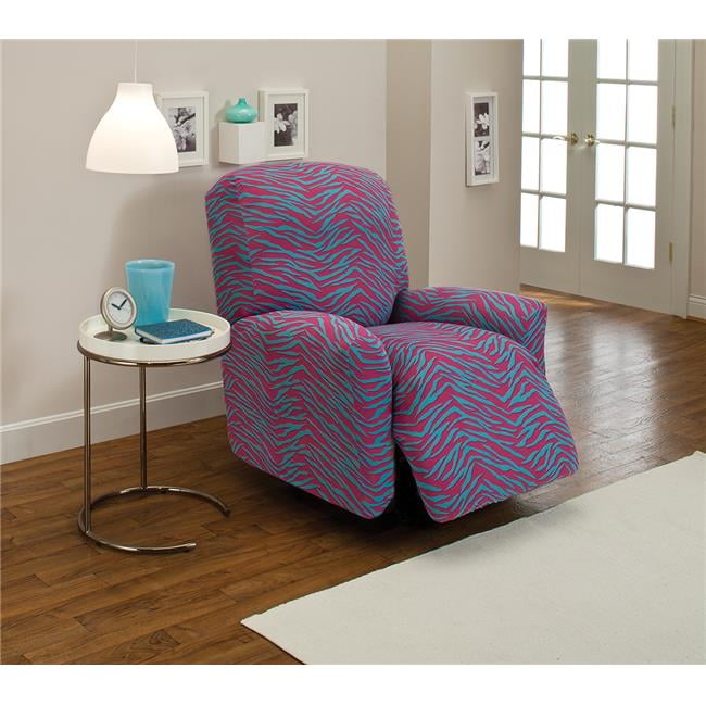 Floral us home MBPT0 JER-CHAIR-FL Pink MADISON INDUSTRIES INC Madison Stretch Jersey Chair Slipcover
