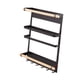 thumbnail image 4 of Estante de almacenamiento de cocina, organizador de refrigerador, soporte de pared, resistente y versátil para especias. Negro, 4 of 9