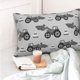 thumbnail image 4 of Fotbe Gray Tractor Funda de Almohada Decorativa Estilo Occidental, Lujo en Algodón, Fundas para Almohadas King, Cojín Estampado para Decoración del Hogar-14"x20", 4 of 6