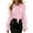 Pink, variant on SOOMLON Womens Blouses Long Sleeve Dressy Plus Size Flare Cuff Ruffle Shirts Elegant Smocked Tops Fall Winter