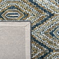 thumbnail image 6 of SAFAVIEH Aspen Sylvester Geometric Hexagons Wool Area Rug, Blue/Gold, 5' x 8', 6 of 9