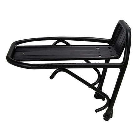 OFFIGAM Front Mount Bicycle Rack Black Bike Cargo Rack Easy Installation and Removal 1Pack