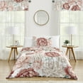 thumbnail image 2 of Sweet Jojo Designs Peony Floral Garden Pink and Ivory Twin Bed Comforter Bedding Set Girl, 2 of 6