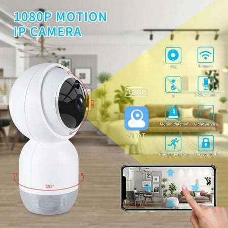 Faayfian Wireless 1080P Security Camera WiFi Home Surveillance IP Camera for Baby/Elder/Pet/Nanny Monitor, Rotate, Two-Way Audio & Night (Best Wifi Security Mode)