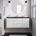 thumbnail image 3 of Render 48" Wall-Mount Bathroom Vanity-EEI-5801-CHA-BLK, 3 of 6