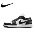 thumbnail image 3 of Zapatillas de baloncesto Nike Original Air Jordan 1 Low Retro para hombre y mujer, cómodas y antideslizantes, en colores blanco y marrón, 3 of 5