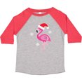 thumbnail image 3 of Inktastic Christmas Holiday Cute Flamingo Girls Toddler T-Shirt, 3 of 5