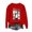 Red, variant on Tbopshirt Womens Hoodless Sweatshirts Halloween,Sweatshirts for Women Plus Size,Fall Winter Glasses Girl Print Casual Sports Round-Neck Tracksuits Long Sleeve,Hoodies Sweatshirts Pullover