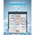 thumbnail image 2 of TABU Chest Freezer,3.5 Cu ft Deep Freezer,Garage Ready,Top Open Door,Black, 2 of 7