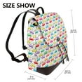 thumbnail image 2 of Easygdp Colorful Bus Mochila de Cuero para Mujeres, Bolso de Hombro, Bolsos de Mano de Moda para Trabajo y Viajes, 2 of 4