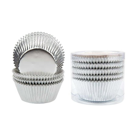 

iOPQO Cake Mould 100PCs Baking Utensils Thickened Aluminum Heat-Resistant Cake Paper Cup Mould cake decorating kit