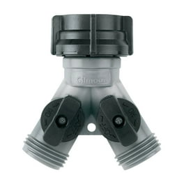 Gilmour Polymer Threaded Male Y-Hose Connector with Shut Offs Gilmour Polymer Threaded Male Y-Hose Connector with Shut Offs