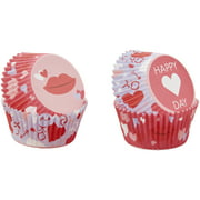 Great Value Happy Heart Day" Paper Valentine's Day Cupcake Liners, 48-Count