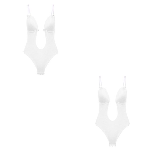 Guardurnaity Ropa interior de tela elástica, ropa interior con escote en V profundo, sujetador ajustable sin espalda, cinta adhesiva de silicona, diseño Type1 NO1 Guardurnaity CBP233242