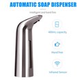 thumbnail image 2 of Automatic Dispenser Battery Power 400ml Intelligent Touchless IR Sensor Window Organizer Hand Wash Household Dining Bathroom Cleaning Rose Gold, 2 of 8