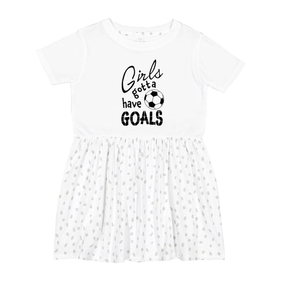 Inktastic Girls Gotta Have Goals Soccer Girls Toddler Dress