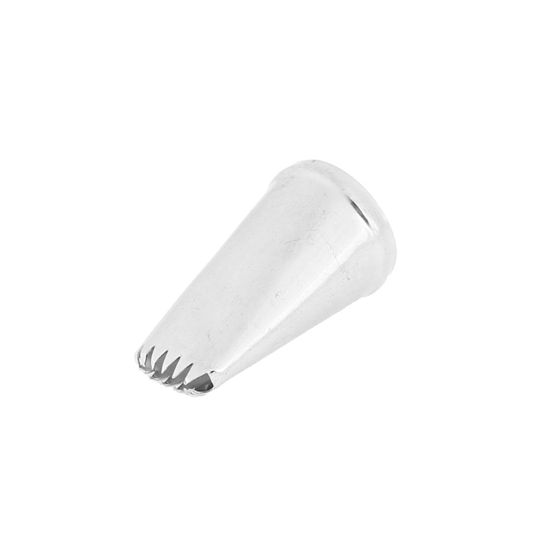 Unique Bargains Stainless Steel 12 Teeth Cake Accent Tool Cream Cheese Flat Piping Mouth by