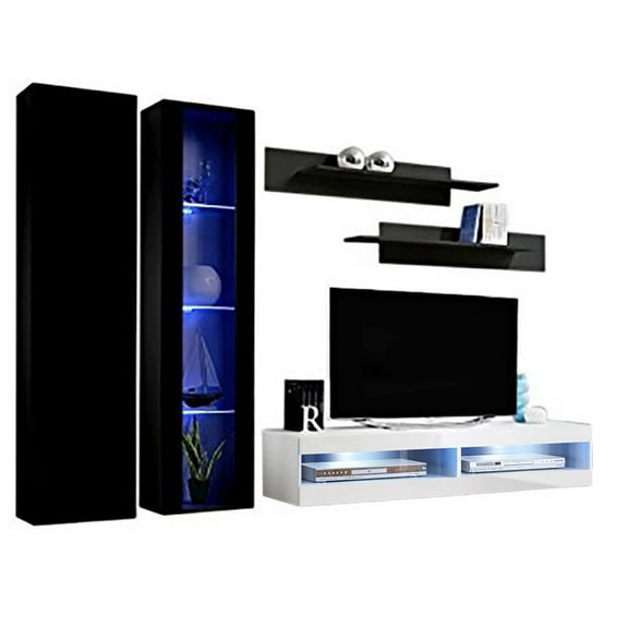 Fly A 34TV Wall Mounted Floating Modern Entertainment Center