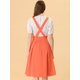 thumbnail image 4 of INSPIRE CHIC Vestido General De Cintura Elástica Con Tirantes Y Tirantes Para Mujer naranja XL, 4 of 5