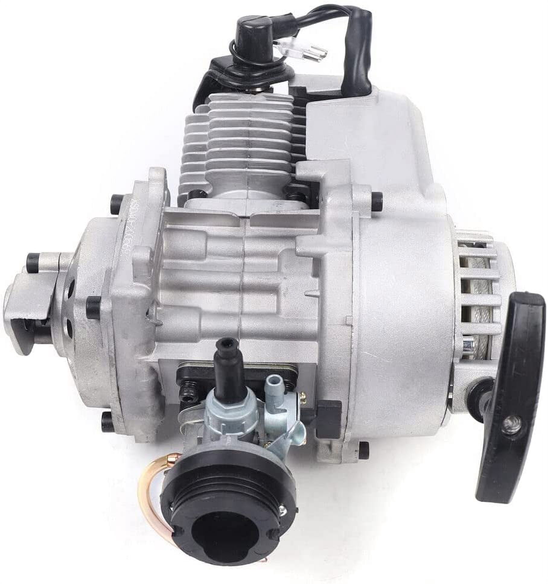 Miumaeov 49CC 2-Stroke Engine Motor Kit Single Cylinder Pull Start Engine for Mini Dirt Bike Motor Pocket ATV Scooter