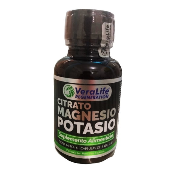 Suplemento citrato de magnesio y potasio Veralife Regeneration 0734191314096