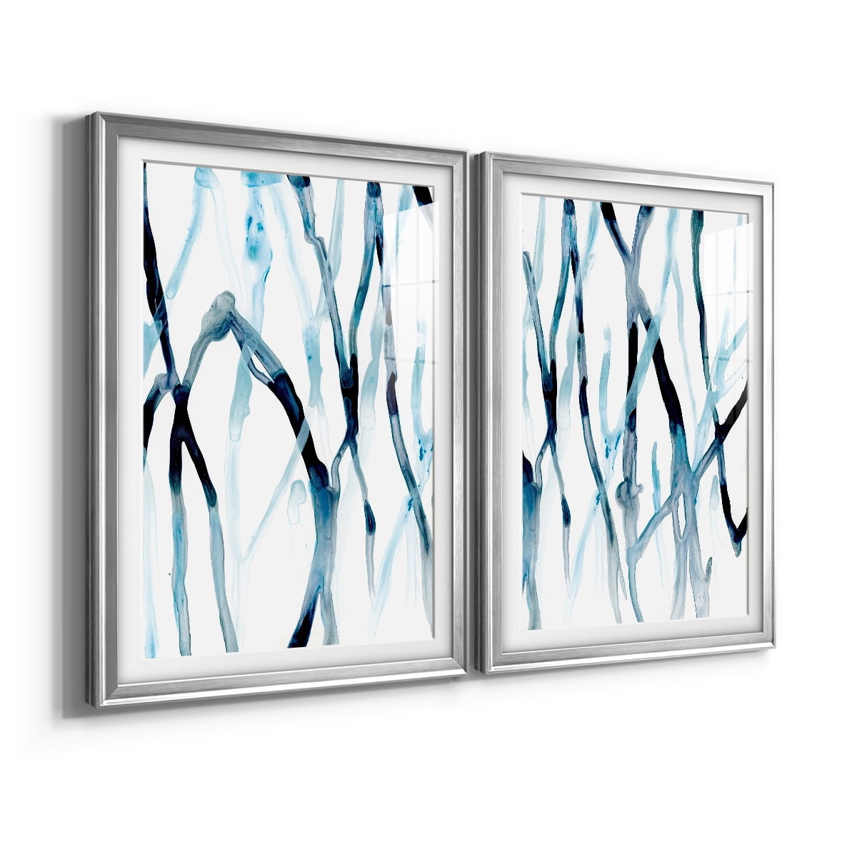Wexford Home Runnel I Premium Framed Print, 30.5" x 42.5" - Ready to Hang, Silver (Set of 2)