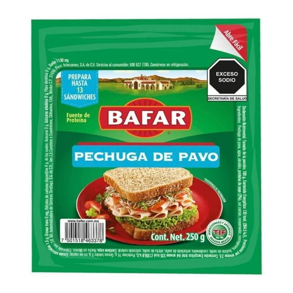 Pechuga de pavo Bafar 250 g
