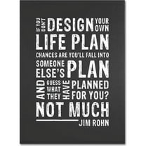 Trademark Fine Art "Design Your Own Life" Canvas Art by Megan Romo