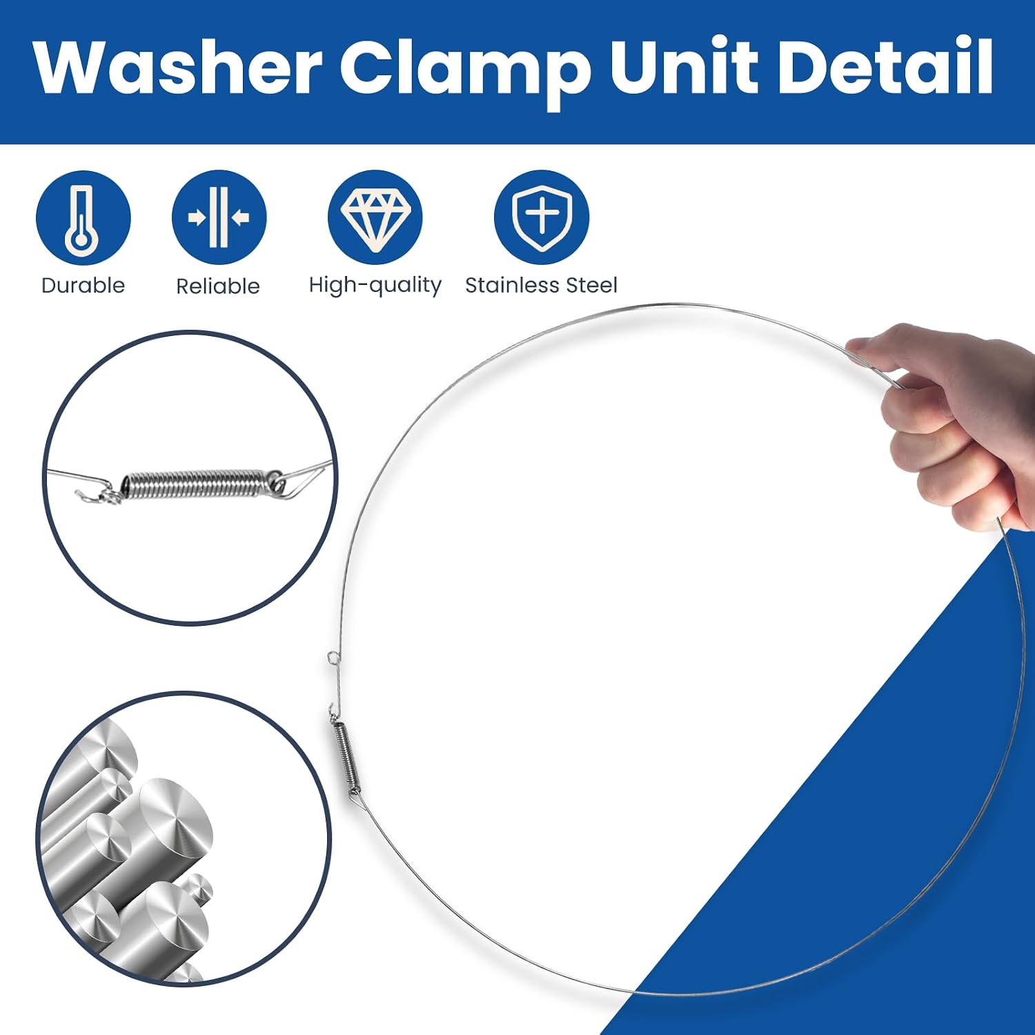 Washer Door Gasket Retaining Ring, Clamp Outer Door Boot Seal - Walmart.com