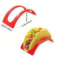 thumbnail image 2 of Hariumiu Taco Holder Sure Here's A Product Title for 2pcs Taco Rack Hot Dog Display Stand for Home Kitchen Restaurant Durable Reusable Taco Tray, 2 of 7