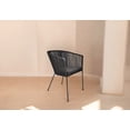 thumbnail image 5 of Silla Tejida en Color Negro Con Base de Herrería con Cinta de Nylon ideal Para interiores, exteriores NO es CHINA, 5 of 5