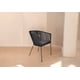 thumbnail image 5 of Silla Tejida en Color Negro Con Base de Herrería con Cinta de Nylon ideal Para interiores, exteriores NO es CHINA, 5 of 5