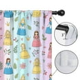 thumbnail image 4 of Blackout Kids Curtains,Rainbow Princess Flower Pattern Childrens Insulated Curtains Set Of 2,Bedroom Essentials,Toddler Room Decor 52"x63", 4 of 5