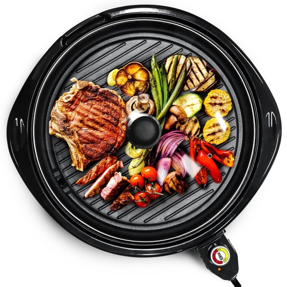 Parrilla eléctrica de interior Elite Gourmet EMG-980BX de 36 cm, 1300 W