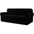 thumbnail image 1 of CHOK 2024 Sofa Cover with Separate Cushion Slipcover Stretch Checks (Sofa  Wine), 1 of 7