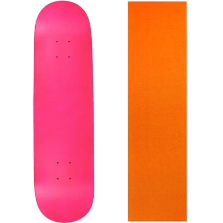 skateboard deck pro 7-ply canadian maple neon pink with griptape 7.5  - 8.5 price history on PriceWatchPro