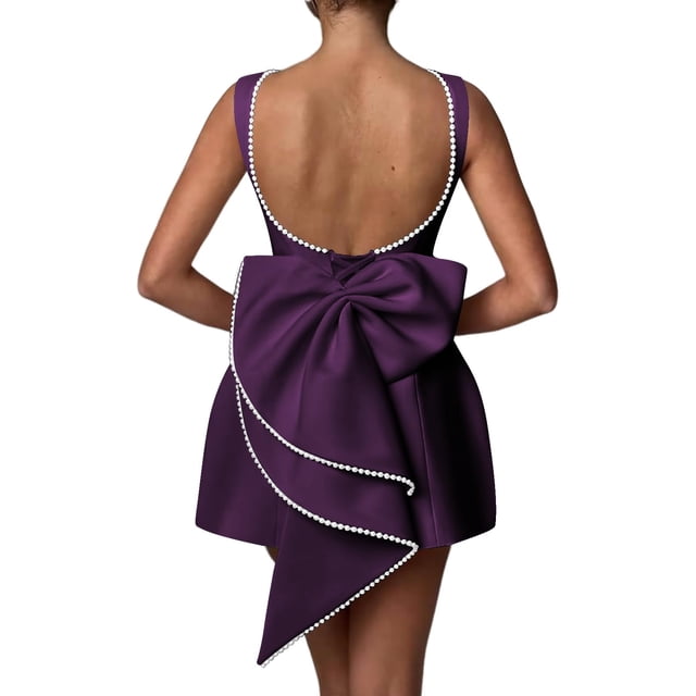Vestido de cóctel Aosadin Mini Prom para mujer, noche y boda