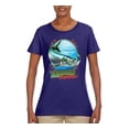thumbnail image 2 of Tarpon Extreme Womens Graphic T-Shirt, Purple, Small, 2 of 3